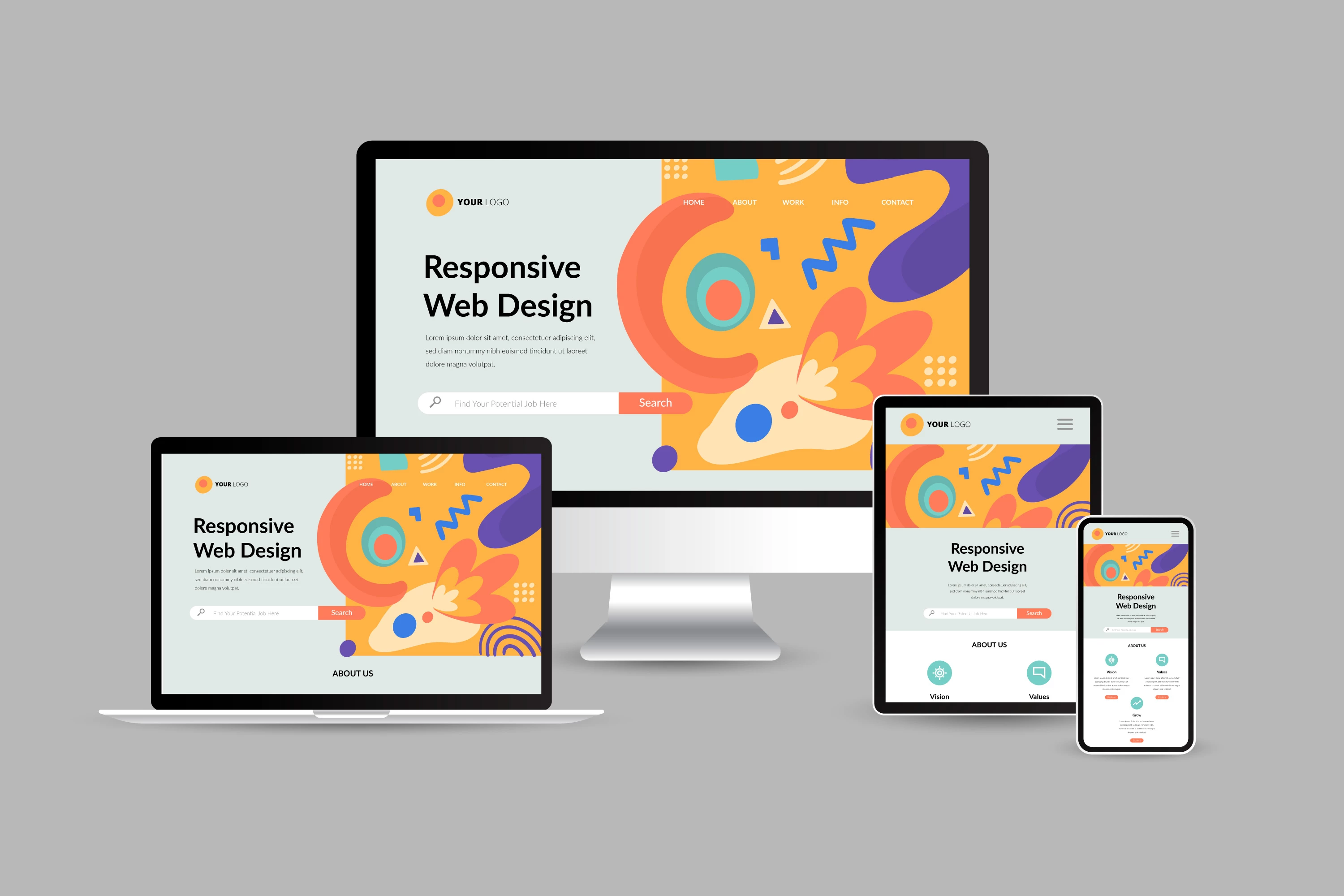 Aligned Position Web Design